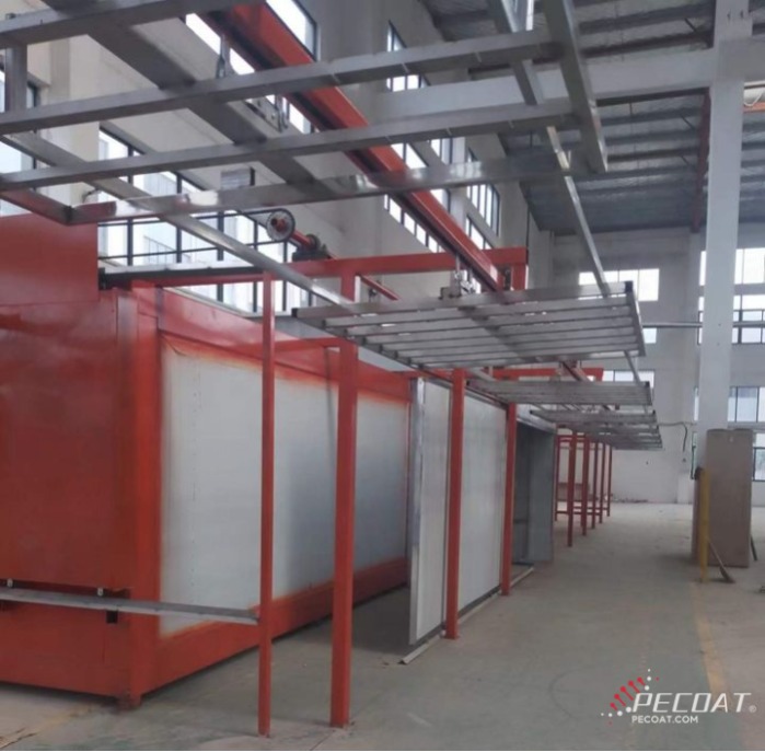 Automatic Fluidized Bed Dip Powder Coating Line for Fence